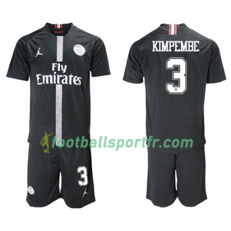 Tenue Paris Saint Germain Kimpembe 3 Jordan Noir Enfant Troisieme 2018-2019 Maillot de Foot Tenue Paris Saint Germain Kimpembe 3 Jordan Noir Enfant Troisieme 2018-2019 Maillot de Foot